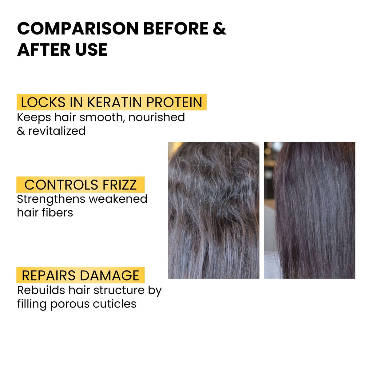 Vincé Intense Keratin Shampoo for Extremely Dry & Damaged Hair – Anti-Frizz & Deep Repair (230ml)