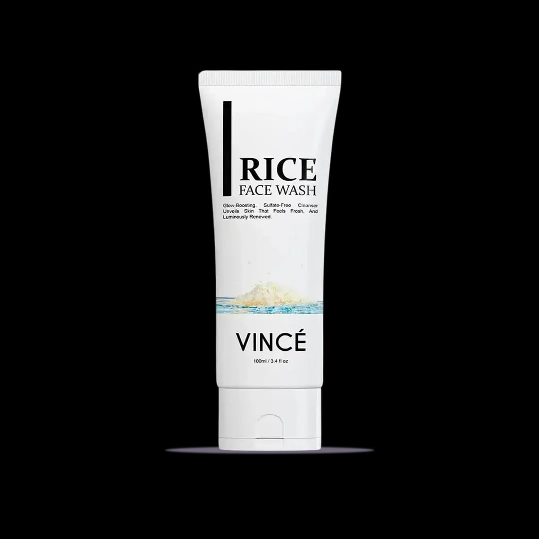 Vincé Rice Face Wash – 100ml (Glow-Boosting Facial Cleanser)