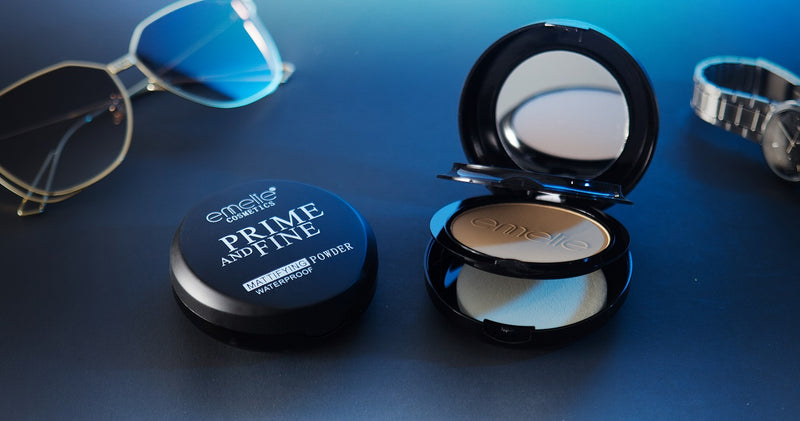 Emelie Prime and Fine Mattifying Powder Waterproof – Oil Control Pressed Compact