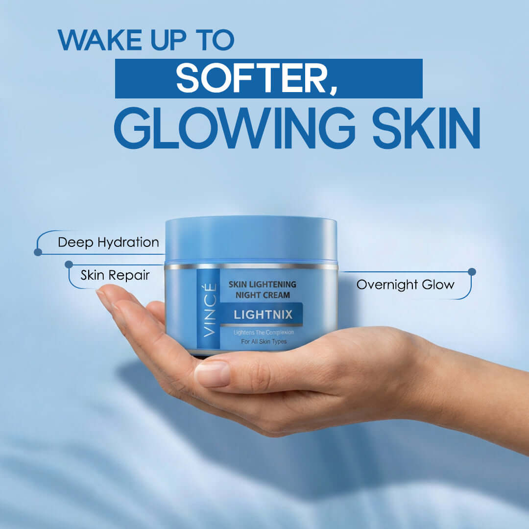 Vincé Lightnix Skin Lightening Day & Night Cream – Complete Glow Routine