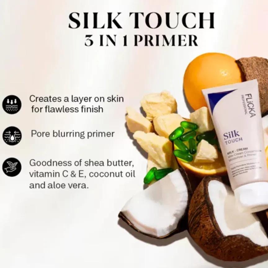Flicka Professional Silk Touch 3-in-1 Milk-Cream Concentrate (Moisturizer & Primer)