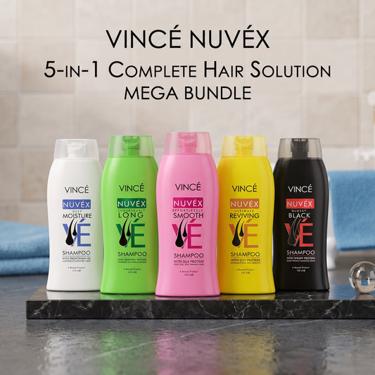 Vincé Nuvéx Complete Hair Care Solution – 5-in-1 Mega Bundle (Pack of 5)