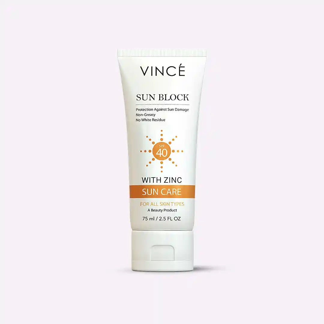 Vincé Ultimate Sun Protection Duo – SPF 40 Sun Block (75ml) + SPF 35+ Mineral Sun Block (50ml)