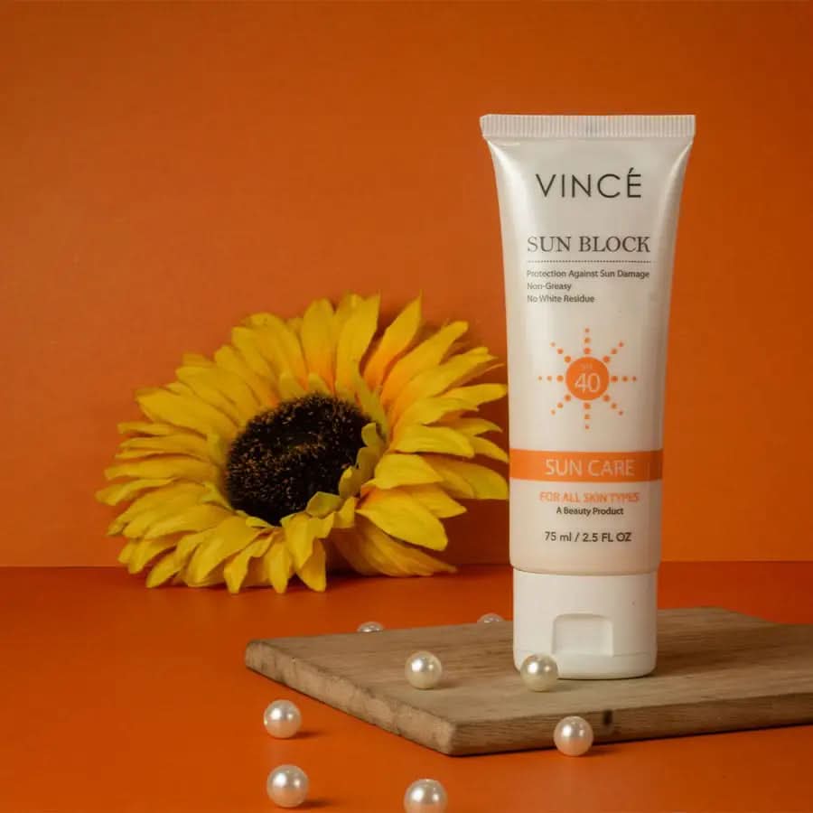 Vincé Ultimate Sun Protection Duo – SPF 40 Sun Block (75ml) + SPF 35+ Mineral Sun Block (50ml)