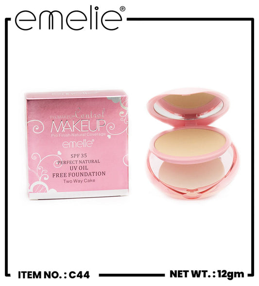 Emelie Fix Makeup Control Two Way Cake Foundation SPF 35 – Oil-Free Pro Finish
