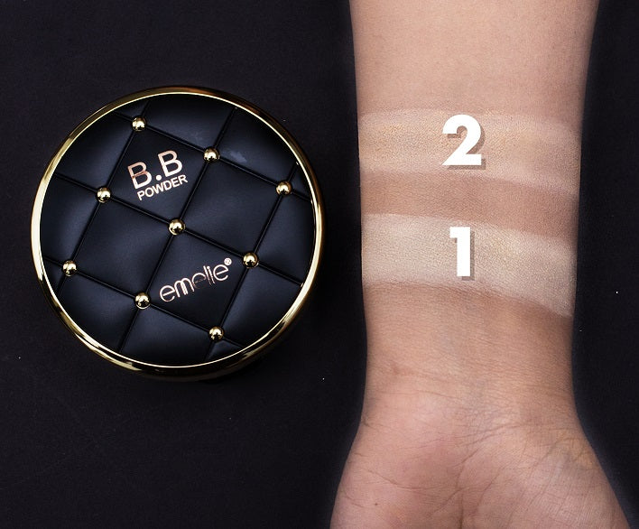 Emelie Luxury B.B Powder 2-in-1 Compact – Double Layer Flawless Matte Finish