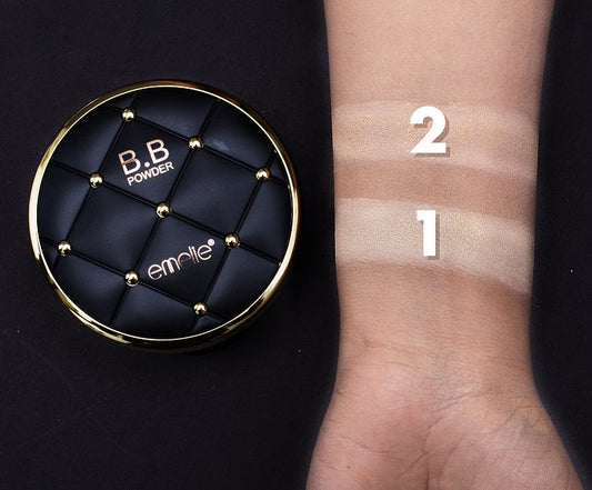 Emelie Luxury B.B Powder 2-in-1 Compact – Double Layer Flawless Matte Finish
