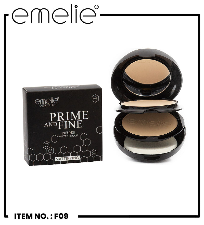 Emelie Prime and Fine Mattifying Powder Waterproof – Oil Control Pressed Compact