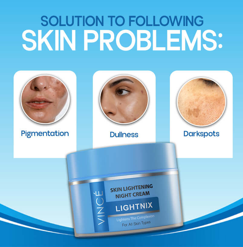 Vincé Lightnix Skin Lightening Day & Night Cream – Complete Glow Routine
