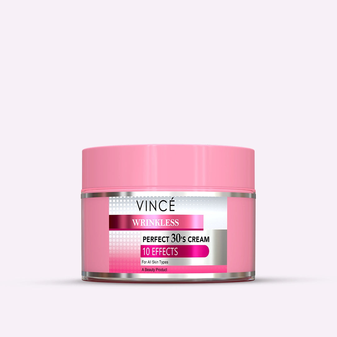 Vincé Wrinkless Perfect 30's Cream – 10-in-1 Anti-Aging, Firming & Wrinkle Defense (50ml)