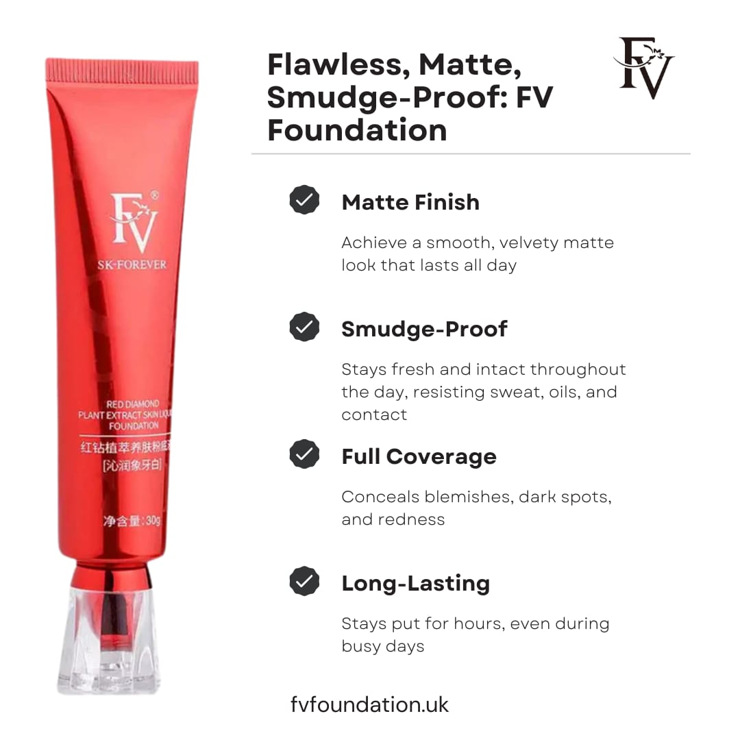 FV Red Ginseng Full Coverage Liquid Foundation (Waterproof & Matte Finish
