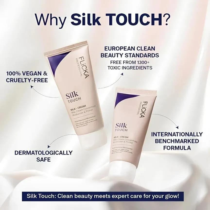 Flicka Professional Silk Touch 3-in-1 Milk-Cream Concentrate (Moisturizer & Primer)